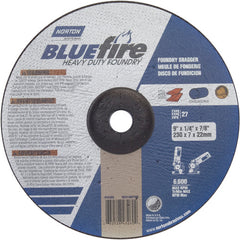 9″ × 1/4″ × 7/8″ BlueFire Non-Woven Depressed Center Wheel Type 27 Zirconia Alumina / Aluminum Oxide - Apex Tool & Supply