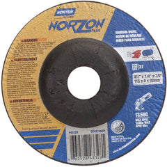 ‎4-1/2″ × 1/4″ × 7/8″ NorZon Plus Non-Woven Depressed Center Wheel Type 27 - Apex Tool & Supply