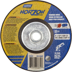5″ × 1/4″ × 5/8″ NorZon Plus Non-Woven Depressed Center Wheel Type 27 - Apex Tool & Supply