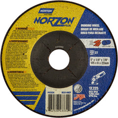 5″ × 1/4″ × 7/8″ NorZon Plus Non-Woven Depressed Center Wheel Type 27 - Apex Tool & Supply
