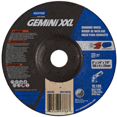 6″ × 1/4″ × 7/8″ Gemini Depressed Center Wheel Type 27 Aluminum Oxide - Apex Tool & Supply