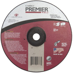 5″ × 0.045″ × 7/8″ - Zirconia Alumina - Premier Redcut - Depressed Center Wheel - Apex Tool & Supply