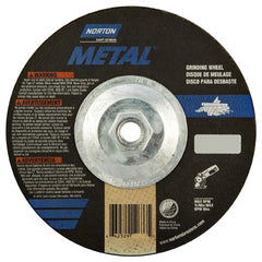 7″ × 1/4″ × 5/8″ Norton Metal Non-Woven Depressed Center Wheel Type 27 - Apex Tool & Supply