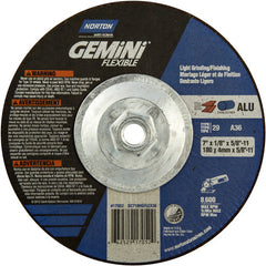 ‎7″ × 1/8″ × 5/8″-11 Charger Non-Woven Depressed Center Wheel Type 29 36 Grit - Apex Tool & Supply