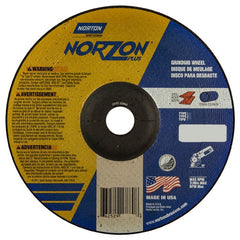 7″ × 1/4″ × 7/8″ NorZon Plus Non-Woven Depressed Center Wheel Type 27 - Apex Tool & Supply
