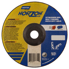 7″ × 1/8″ × 7/8″ NorZon Plus Non-Woven Depressed Center Wheel Type 27 - Apex Tool & Supply