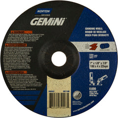 7 × 1/8 × 7/8″ Gemini Long Life Grinding Wheel A 24 R Type 27 - Apex Tool & Supply