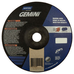 7″ × 1/4″ × 7/8″ Gemini Non-Woven Depressed Center Wheel Type 28 Saucer Aluminum Oxide - Apex Tool & Supply