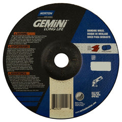 7 × 1/4 × 7/8″ Gemini Long Life Grinding Wheel A 24 R Type 27 - Apex Tool & Supply