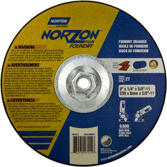 9″ × 1/4″ × 5/8″ NorZon Plus Non-Woven Depressed Center Wheel Type 27 - Apex Tool & Supply