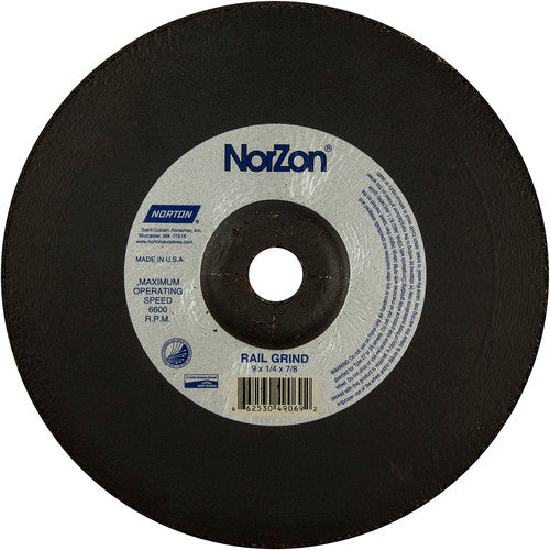 9″ × 1/4″ × 7/8″ NorZon III Non-Woven Depressed Center Wheel Type 27 - Apex Tool & Supply