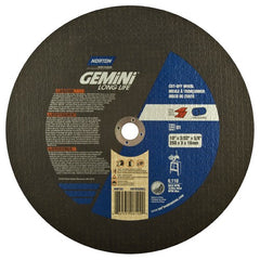 10″ × 0.09375″ × 5/8″ Gemini Stationary Saw Cut-Off Wheel Aluminum Oxide - Apex Tool & Supply