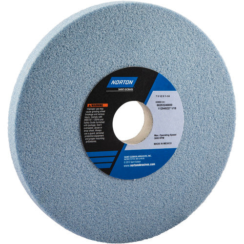 ‎7″ × 1/2″ × 1-1/4″ Gemini Toolroom Wheel Type 01 Straight 46 Grit Aluminum Oxide - Apex Tool & Supply