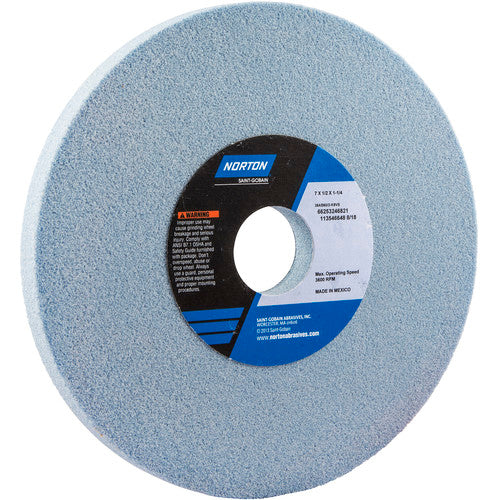‎7″ × 1/2″ × 1-1/4″ Gemini Toolroom Wheel Type 01 Straight 60 Grit Aluminum Oxide - Apex Tool & Supply