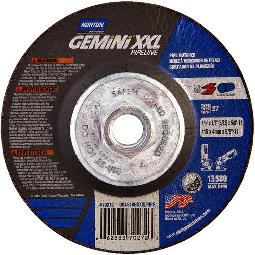 4-1/2X1/8X5/8-11 GEMINI XXI - Apex Tool & Supply