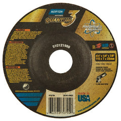 ‎4-1/2″ × 1/4″ × 7/8″ - T27 - Quantum 3 Depressed Center Wheel - Apex Tool & Supply