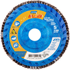 5 × 7/8″ Blaze Plastic Flat Flap Disc Type 27 60 Grit R980P Premium Ceramic Alumina - Apex Tool & Supply