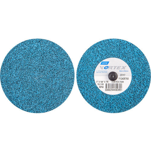 3″ × 1/4″ Vortex Unified Wheel 7AM Type TR/lll Aluminum Oxide - Apex Tool & Supply