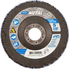 5″ × 1/4″ × 7/8″ Metal Flap Disc Type 29 Conical 40 Grit Zirconia Alumina - Apex Tool & Supply