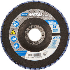 5″ × 1/4″ × 7/8″ Metal Flap Disc Type 29 Conical 60 Grit Zirconia Alumina - Apex Tool & Supply