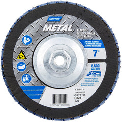‎7 × 5/8 - 11″ Metal Fiberglass Conical Flap Disc Type 29 P36 Grit R828 Zirconia Alumina - Apex Tool & Supply
