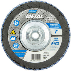 ‎7 × 5/8 - 11″ Metal Fiberglass Conical Flap Disc Type 29 P40 Grit R828 Zirconia Alumina - Apex Tool & Supply