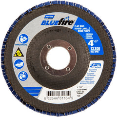 ‎4-1/2 × 7/8″ BlueFire Fiberglass Conical Flap Disc Type 29 P80 Grit R884P Ceramic Alumina - Apex Tool & Supply