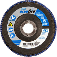 5 × 7/8″ BlueFire Fiberglass Conical Flap Disc Type 29 P60 Grit R884P Zirconia Alumina - Apex Tool & Supply