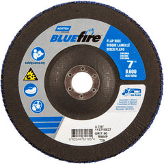 7″ × 1/4″ × 7/8″ NorZon BlueFire R884 Flap Disc Type 29 Conical 60 Grit - Apex Tool & Supply