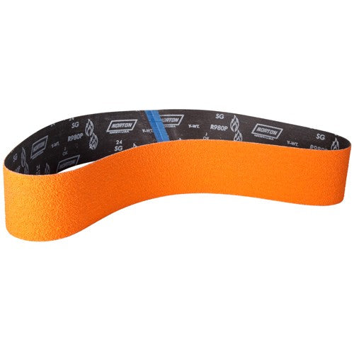4″ × 60″ SG Blaze R980P Narrow Belt 50 Grit Ceramic Alumina - Apex Tool & Supply