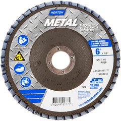 6 × 7/8″ Metal Fiberglass Conical Flap Disc Type 29 P60 Grit R828 Zirconia Alumina - Apex Tool & Supply