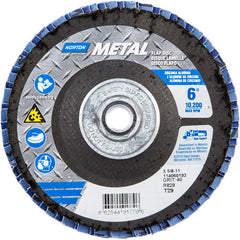 6″ × 1/4″ × 5/8″ Metal Flap Disc Type 29 Conical 40 Grit Zirconia Alumina - Apex Tool & Supply