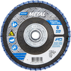 6″ × 1/4″ × 5/8″ Metal Flap Disc Type 29 Conical 60 Grit Zirconia Alumina - Apex Tool & Supply