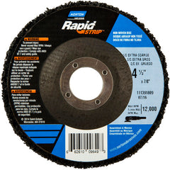 ‎4-1/2 × 7/8″ Bear-Tex Rapid Strip Non-Woven Depressed Center Disc Silicon Carbide Extra Coarse Grit Type 27 - Apex Tool & Supply