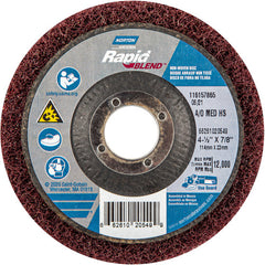 ‎4-1/2″ × 7/8″ Rapid Prep Depressed Center Finishing Wheel 150-180 Grit Aluminum Oxide - Apex Tool & Supply