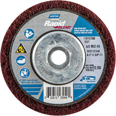 ‎4-1/2″ × 5/8″-11 Rapid Prep Depressed Center Finishing Wheel 150-180 Grit Aluminum Oxide - Apex Tool & Supply