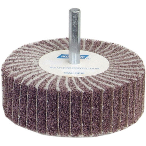 2″ × 1″ × 1/4″ Interleaf Non-Woven Flap Wheel 60 Grit Aluminum Oxide - Apex Tool & Supply
