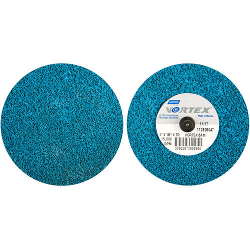 3″ × 1/8″ Vortex Unified Wheel 5AM Type TR/lll Aluminum Oxide - Apex Tool & Supply