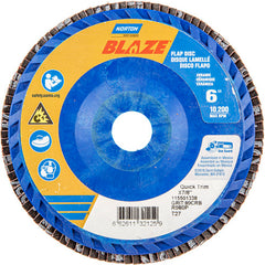 6″ × 7/8″ 40 Grit Type 27 Blaze Flap Disc - Apex Tool & Supply