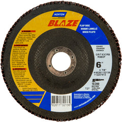 6″ × 7/8″ 60 Grit Type 27 Blaze Flap Disc - Apex Tool & Supply