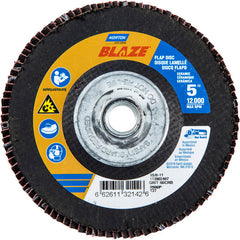 ‎5″ × 5/8″-11 60 Grit Type 27 Blaze Flap Disc - Apex Tool & Supply