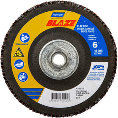‎6″ × 5/8″-11 40 Grit Type 27 Blaze Flap Disc - Apex Tool & Supply