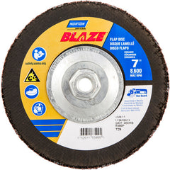 ‎7 × 5/8 - 11″ Blaze Fiberglass Conical Flap Disc Type 29 40 Grit R980P Premium Ceramic Alumina - Apex Tool & Supply