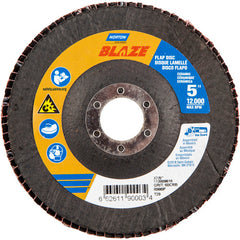 5 × 7/8″ Blaze Fiberglass Conical Flap Disc Type 29 60 Grit R980P Premium Ceramic Alumina - Apex Tool & Supply