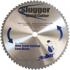 Fein - 14" Diam, 1" Arbor Hole Diam, 66 Tooth Wet & Dry Cut Saw Blade - Carbide-Tipped, Standard Round Arbor - Apex Tool & Supply