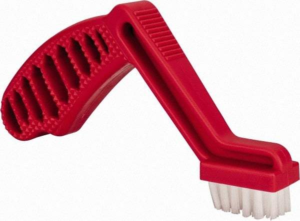 3M - 6 Rows x 4 Columns Parts Brush - 9" OAL, 5/8" Trim Length, Plastic Pistol Handle - Apex Tool & Supply