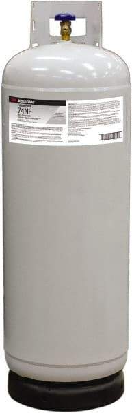 3M - 148.5 Lb Cylinder Clear Spray Adhesive - High Tack, 230°F Heat Resistance, Medium Strength Bond, Series FoamFast74 - Apex Tool & Supply