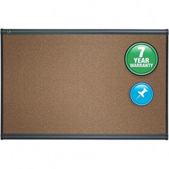 Quartet - 24" High x 36" Wide Cubicle Magnetic - Cork, Includes Mounting Kit - Apex Tool & Supply