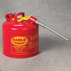 Eagle - Safety Dispensing Cans Type: Type II Safety Can Capacity: 5 Gal - Apex Tool & Supply