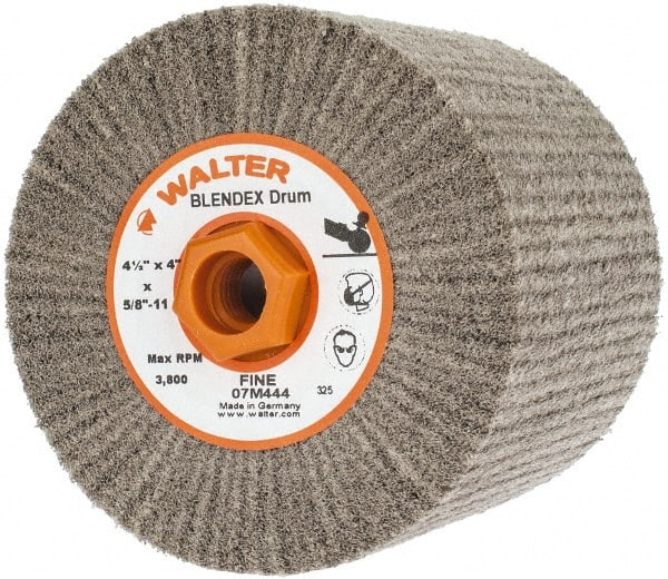 WALTER Surface Technologies - 4-1/2 x 4" Unmounted Flap Wheel - Apex Tool & Supply